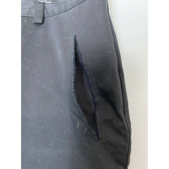 Maya Bash Pants Sz Large Plie Black Trousers Cotton Unisex - Picture 3 of 7